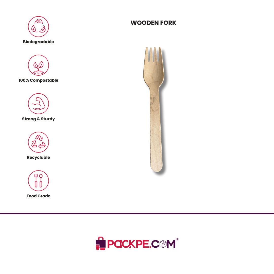 Arrowpack Wooden Fork – Pack of 10000 - Packpe.Com