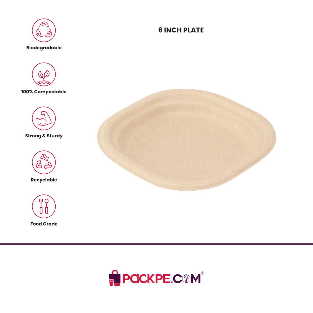 Chuk 6 Inch Plate – Pack of 1000 - Packpe.Com