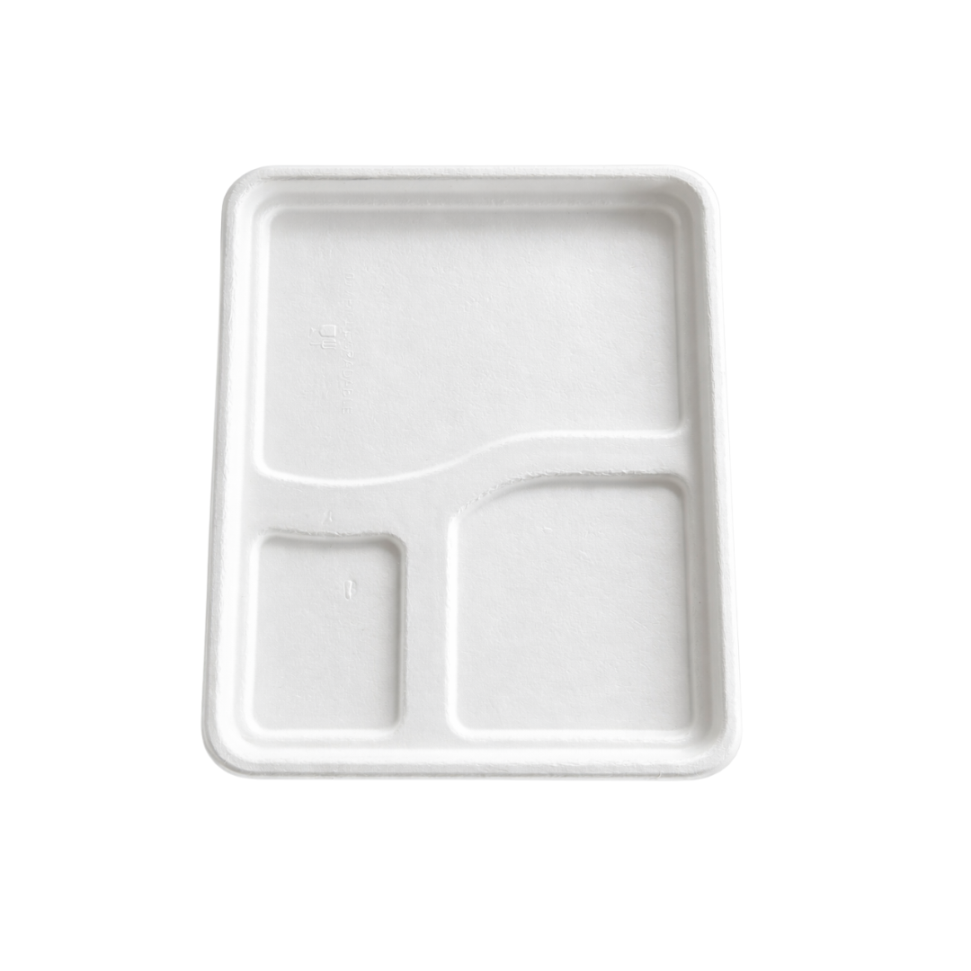 Fomex White 3 CP Meal Tray Lid – Pack of 500 - Packpe.Com