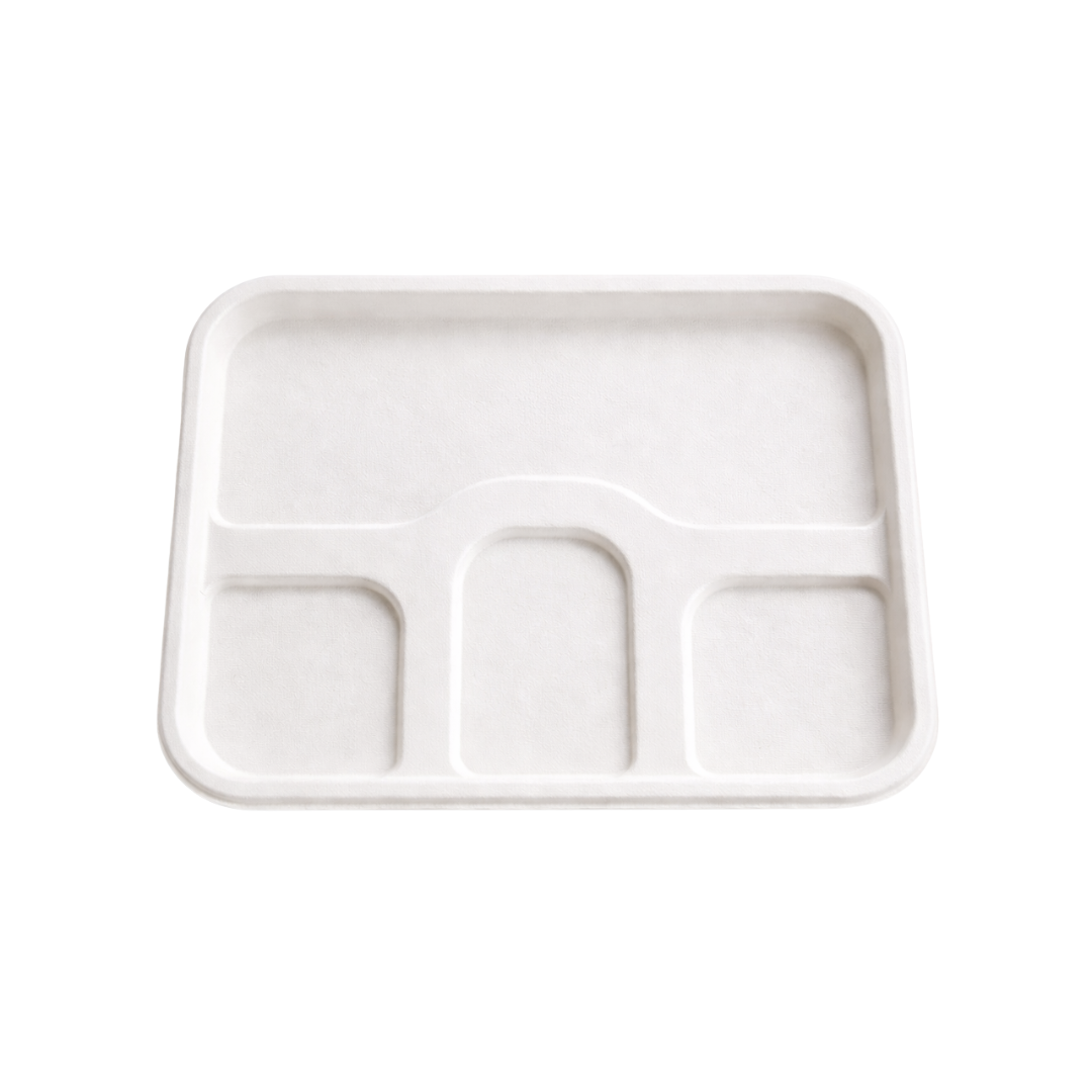 Fomex White 4 CP Meal Tray Lid – Pack of 500 - Packpe.Com
