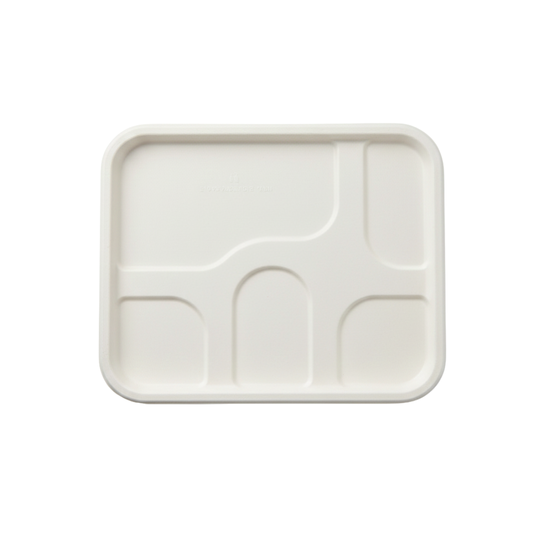 Fomex White 5 CP Meal Tray Lid – Pack of 500 - Packpe.Com