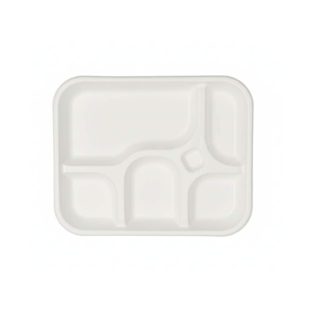 Fomex White 5 CP Meal Tray – Pack of 500 - Packpe.Com