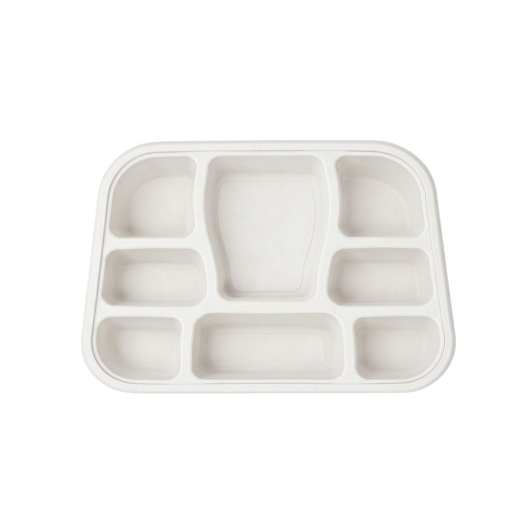 Fomex White 8 CP Meal Tray – Pack of 500 - Packpe.Com