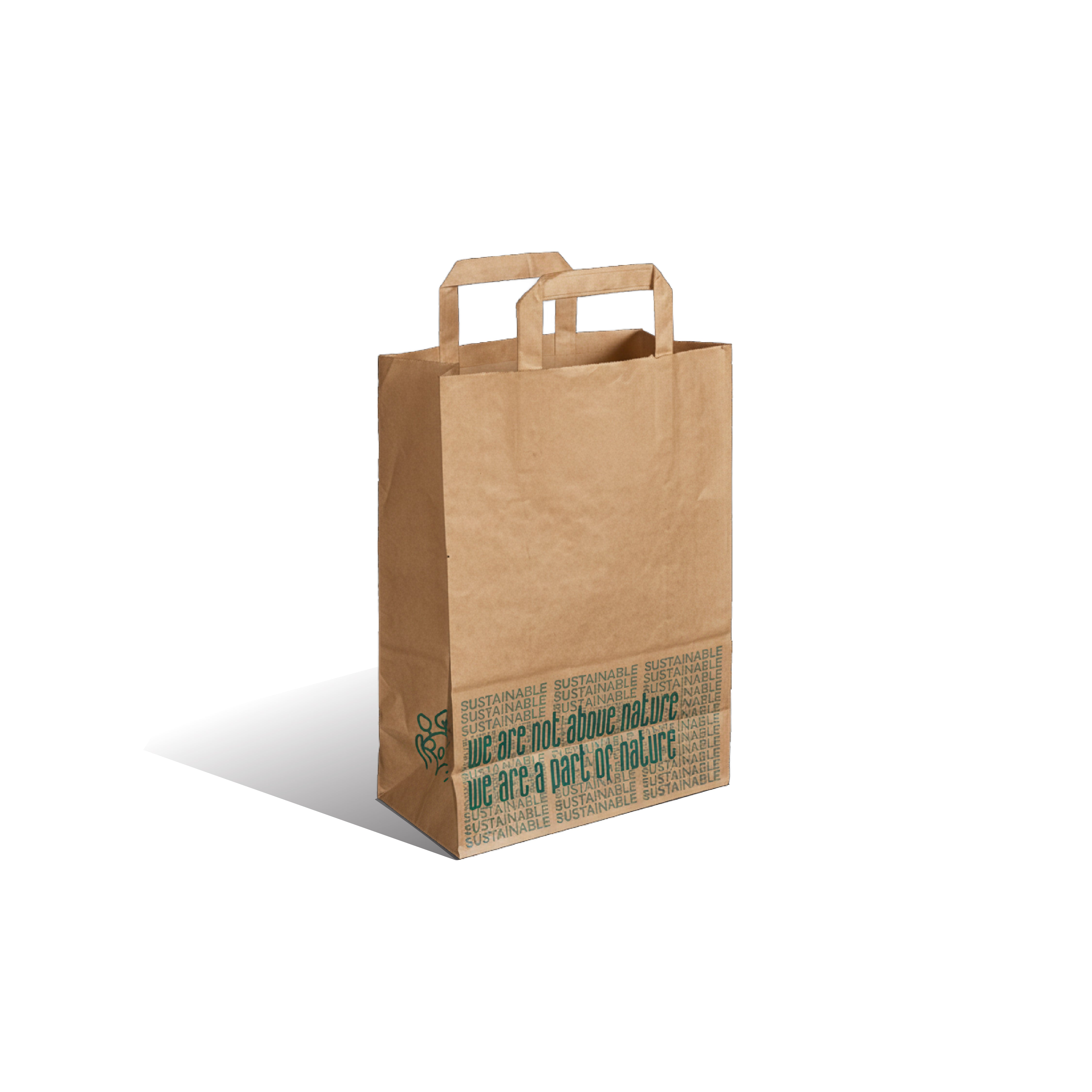 Hotpack Nature Large Brown Paper Bag 30x12.5x40.75 cm – Pack of 250 - Packpe.Com