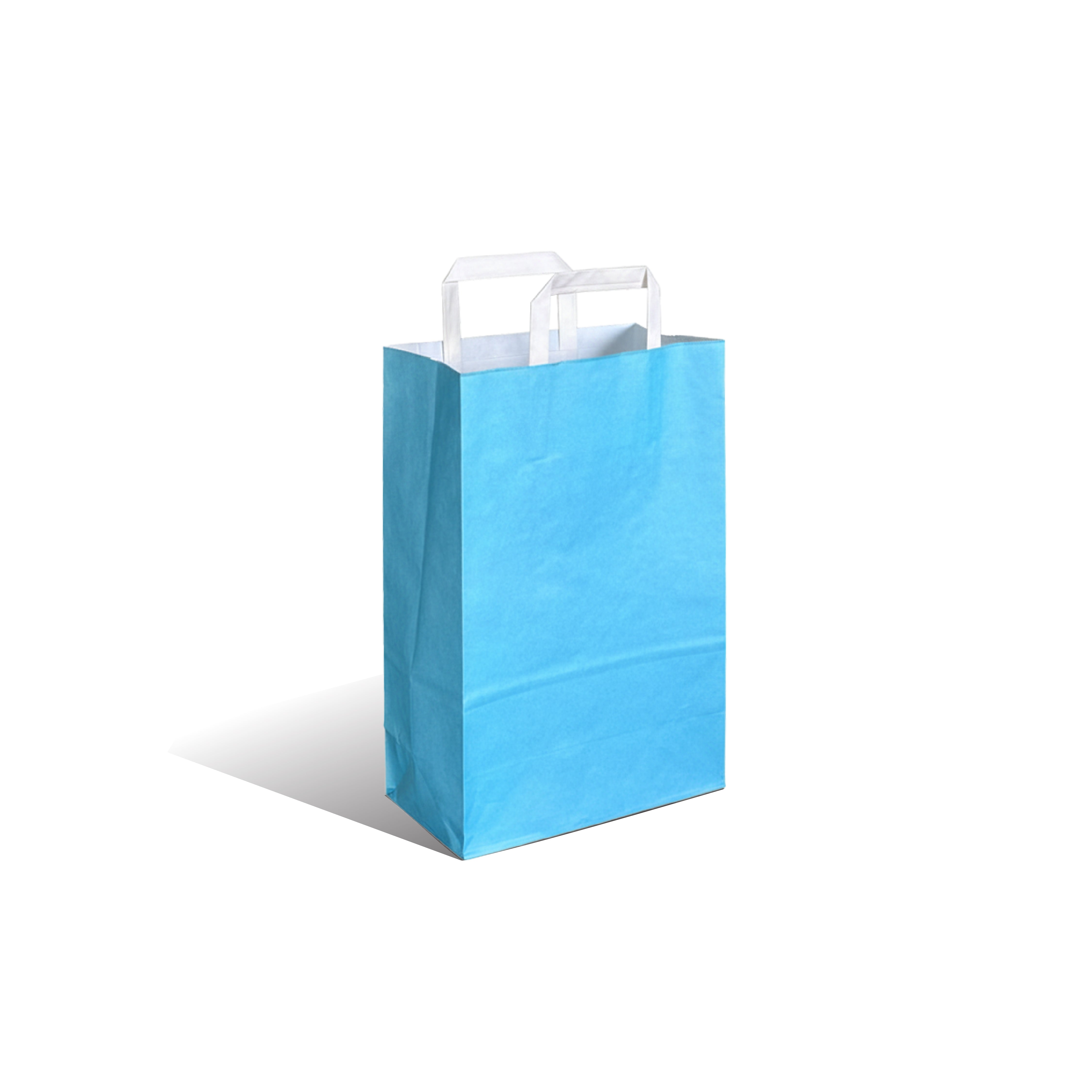 Hotpack Retail Cool Blue Paper Bag 24x12.5x36 cm – Pack of 250 - Packpe.Com