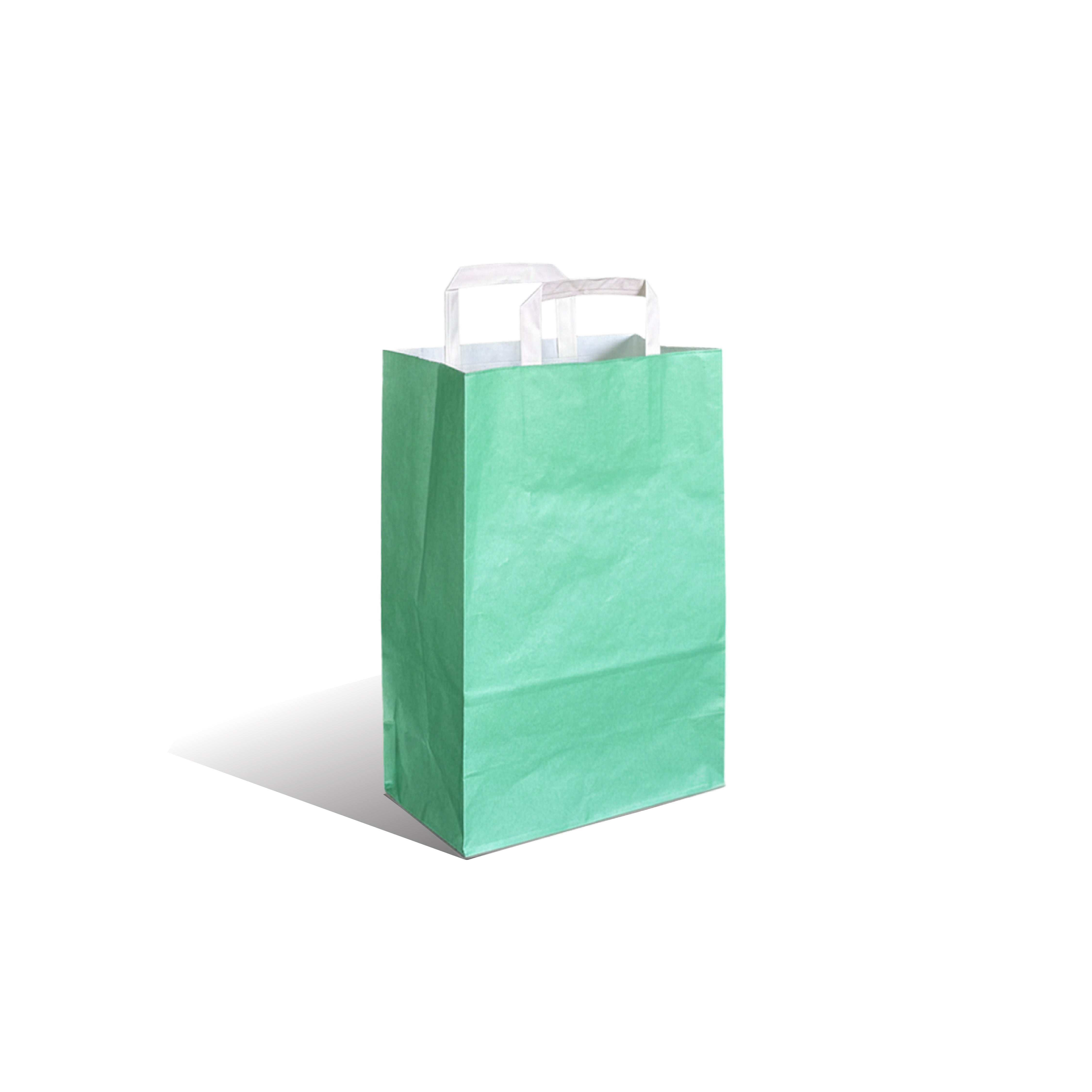 Hotpack Retail Sea Green Paper Bag 24x12.5x36 cm – Pack of 250 - Packpe.Com