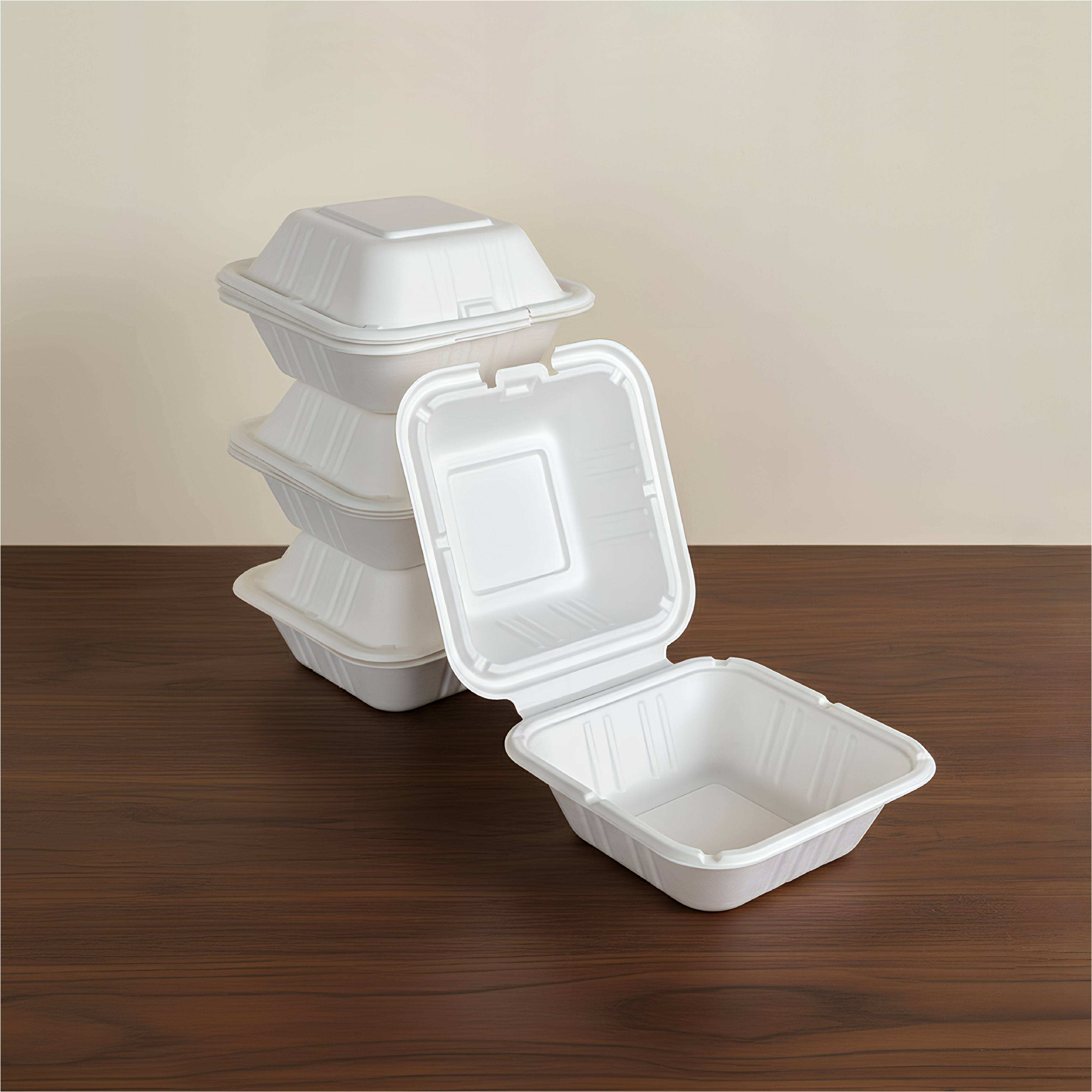6x6 Inch Clam Shell - Pack of 500 - Packpe.Com