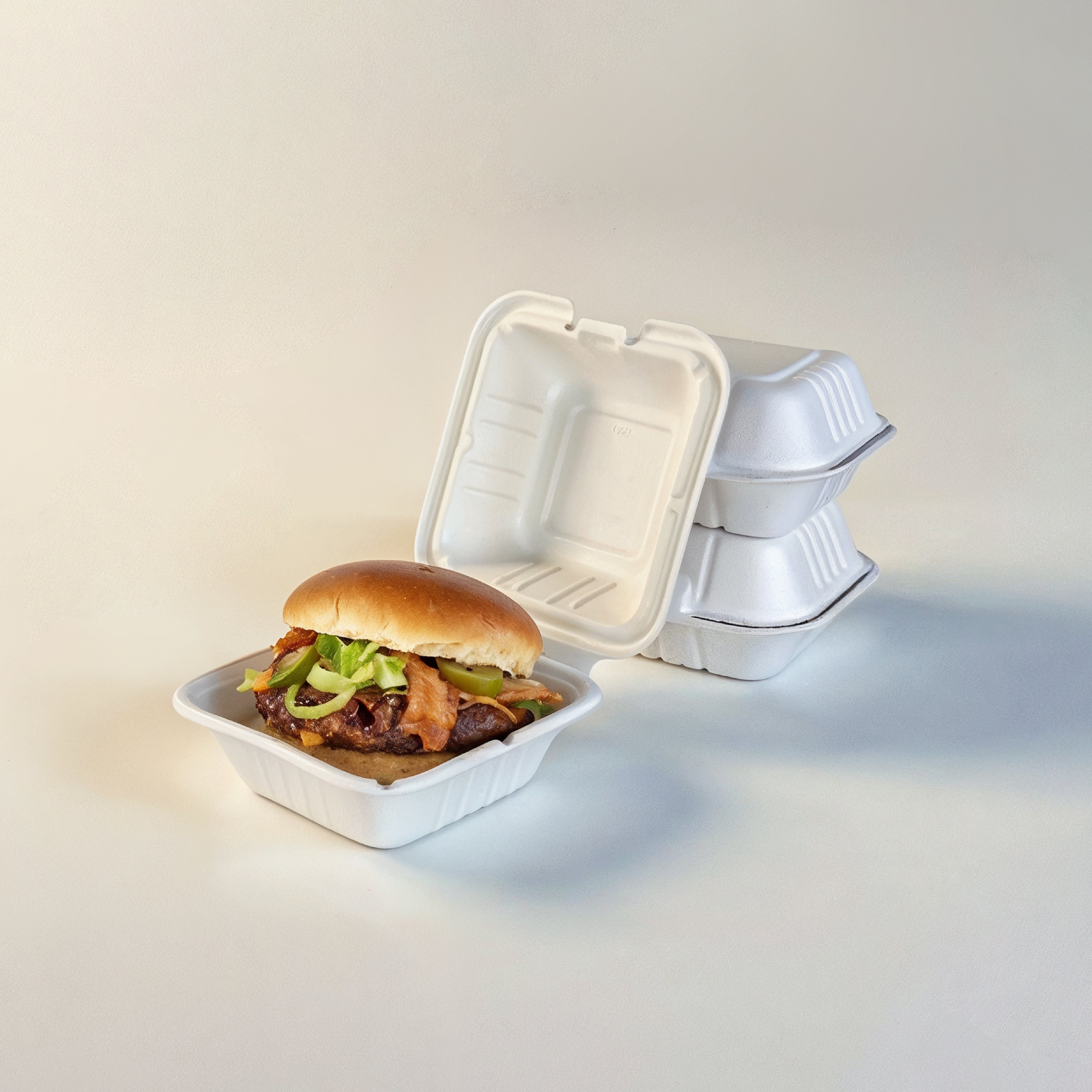 6x6 Inch Clam Shell - Pack of 500 - Packpe.Com