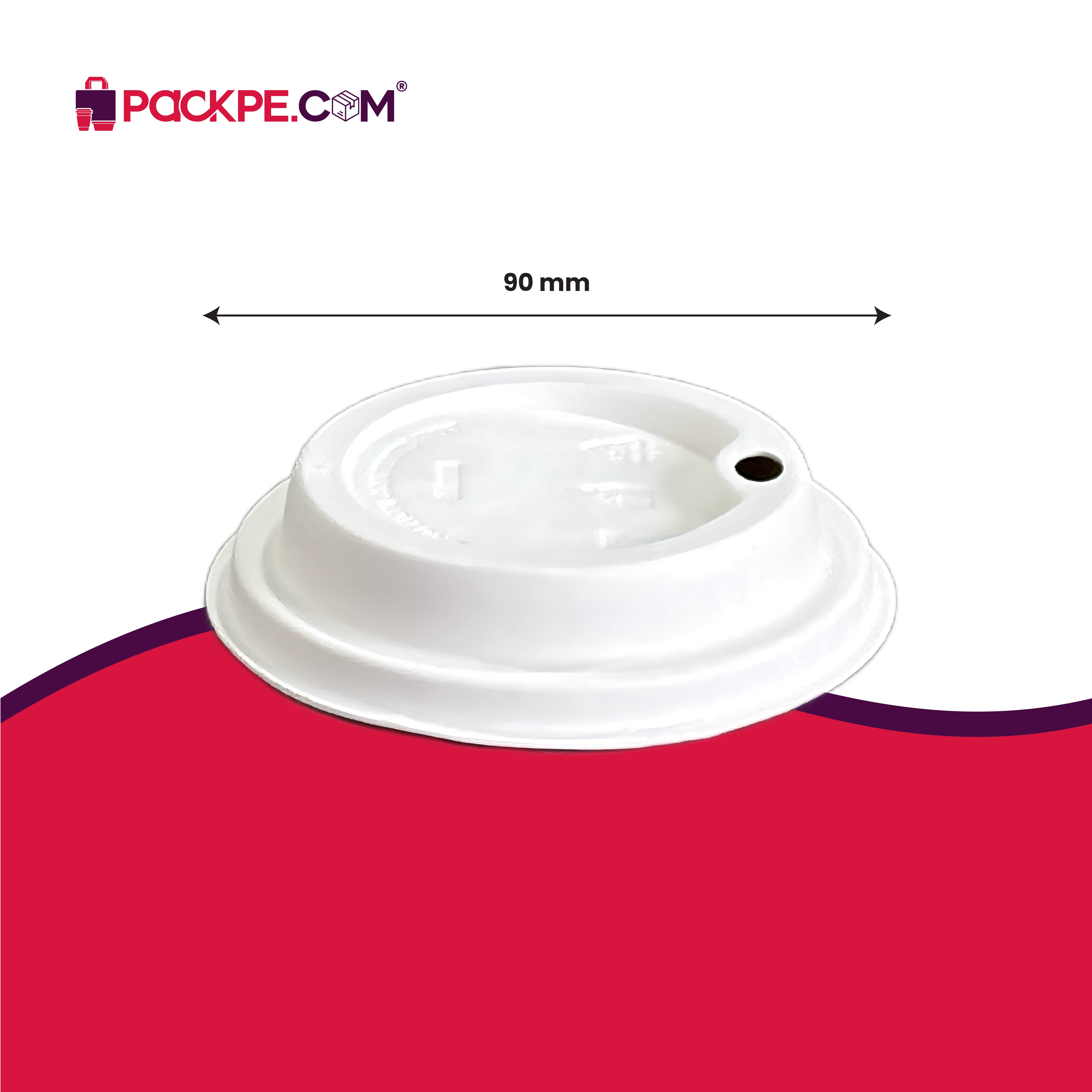 ITC 90 mm Sip Up Lid – Pack of 1000 - Packpe.Com
