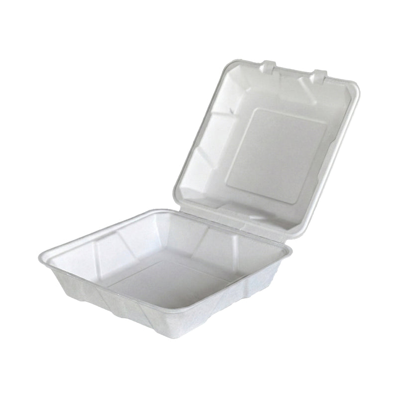 White 9x9 Inch Clam Shell
