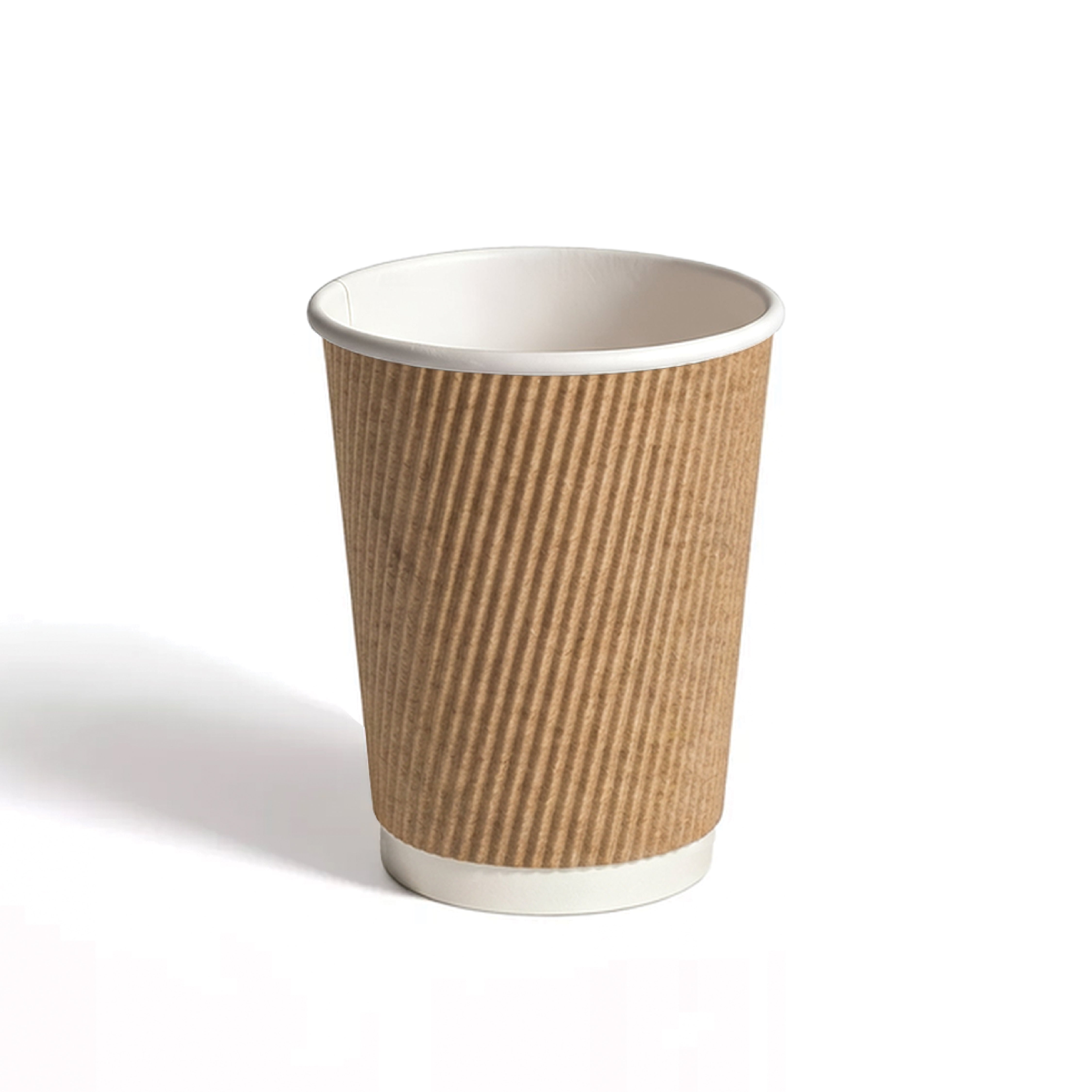 Nippon Brown Rippled Paper Cups 450 ml – Pack of 500 - Packpe.Com