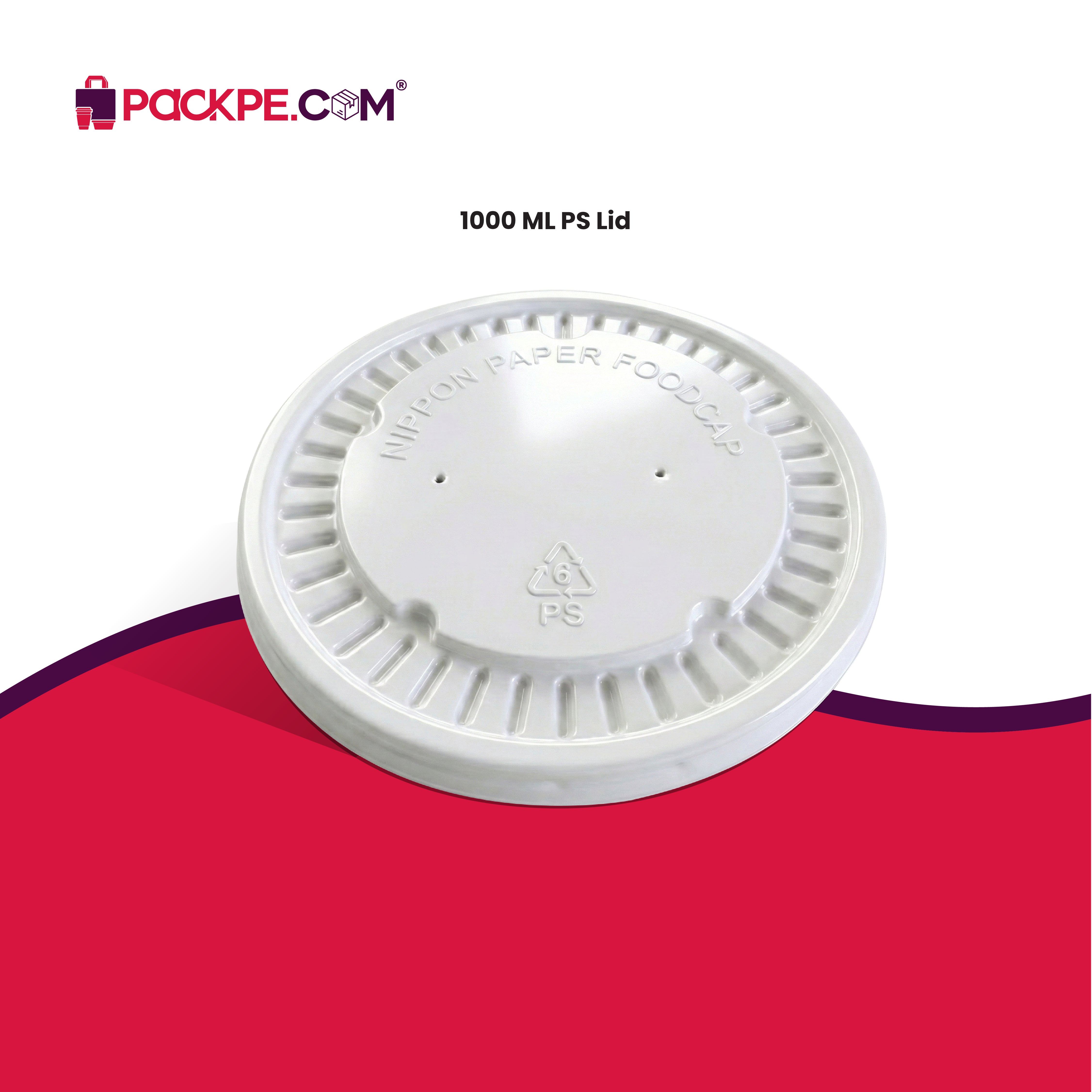Nippon PS Lid 1000 ml – Pack of 1000 - Packpe.Com