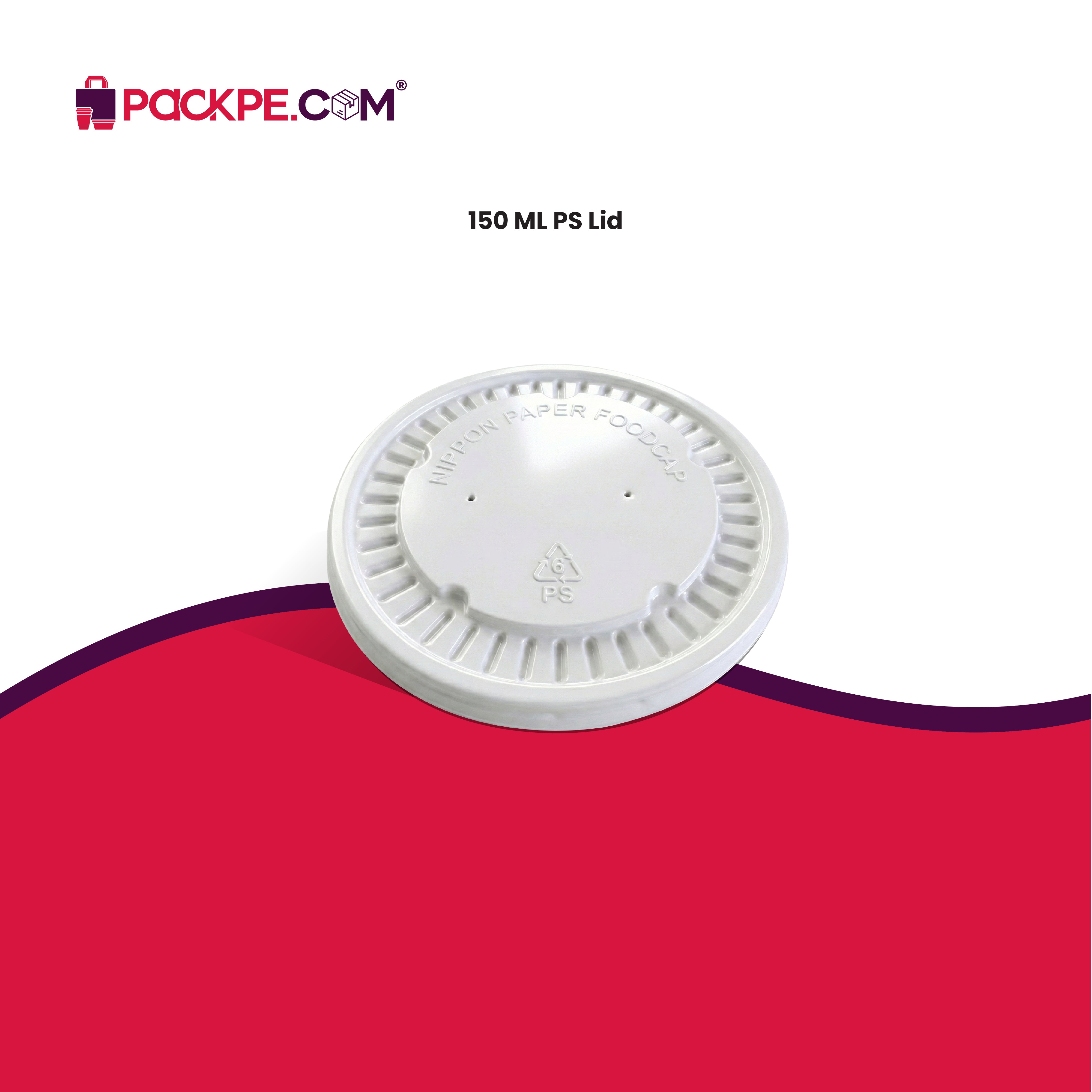 PS Lid 150 ml - Pack of 2100 - Packpe.Com