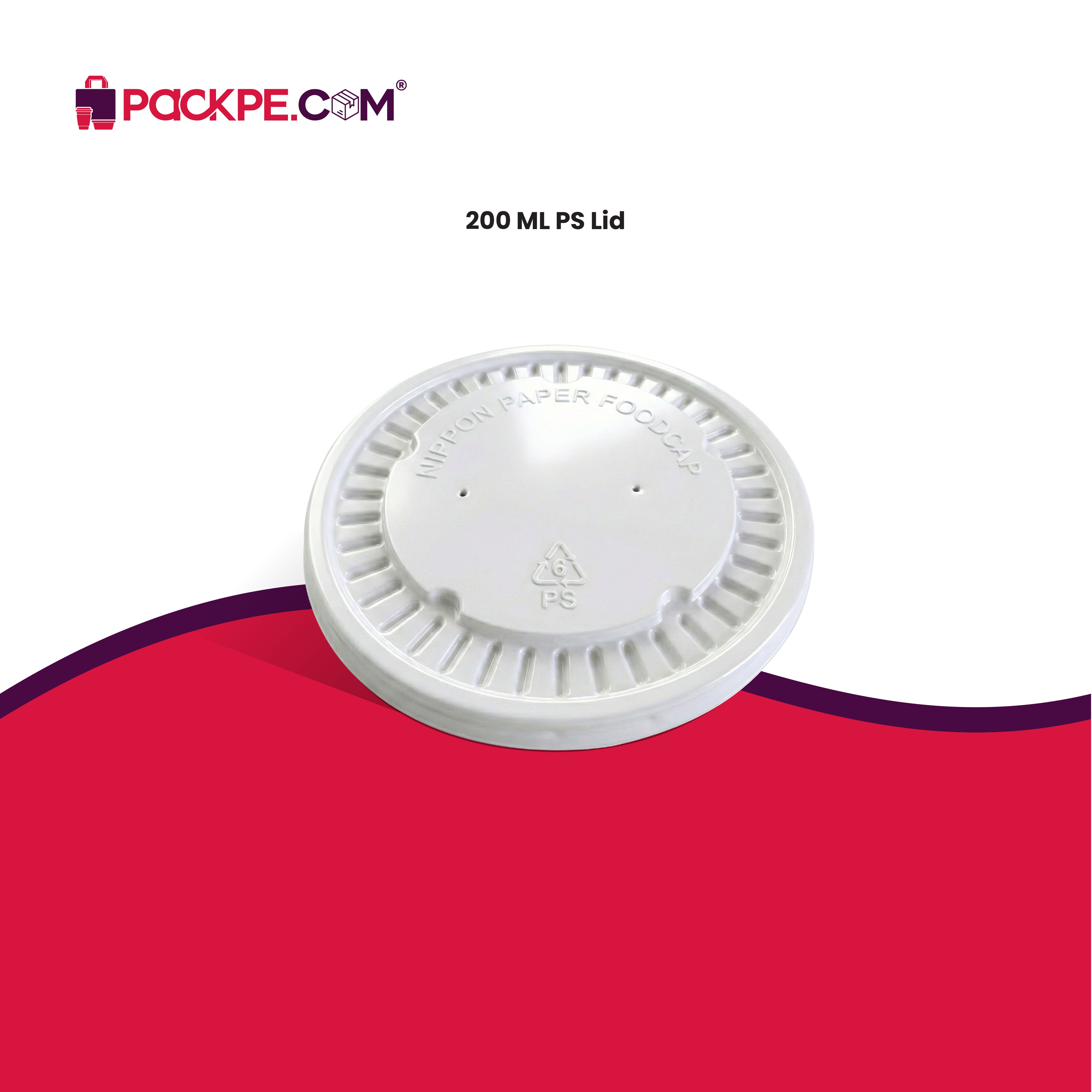 Nippon PS Lid 200 ml – Pack of 2000 - Packpe.Com