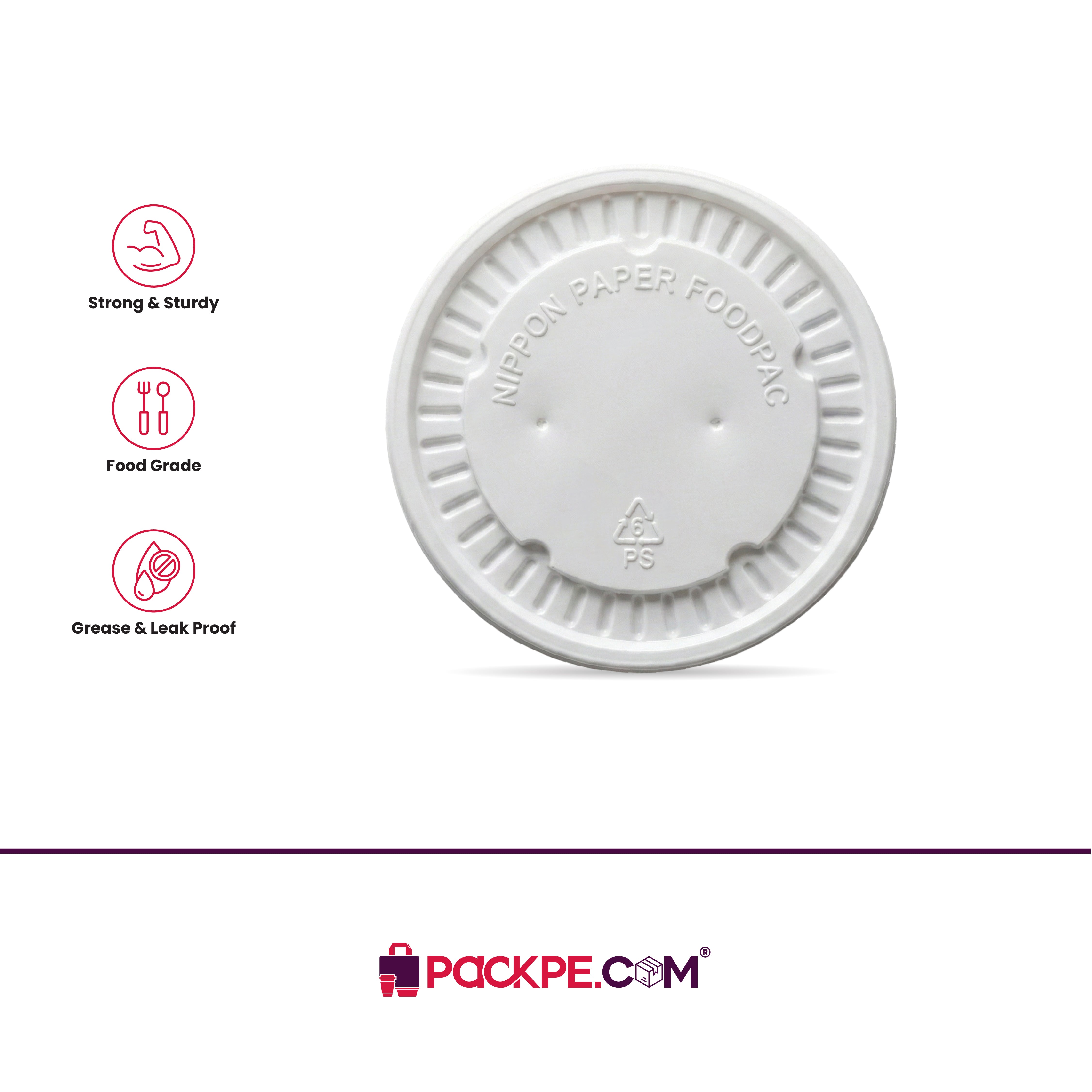 Nippon PS Lid 200 ml – Pack of 2000 - Packpe.Com