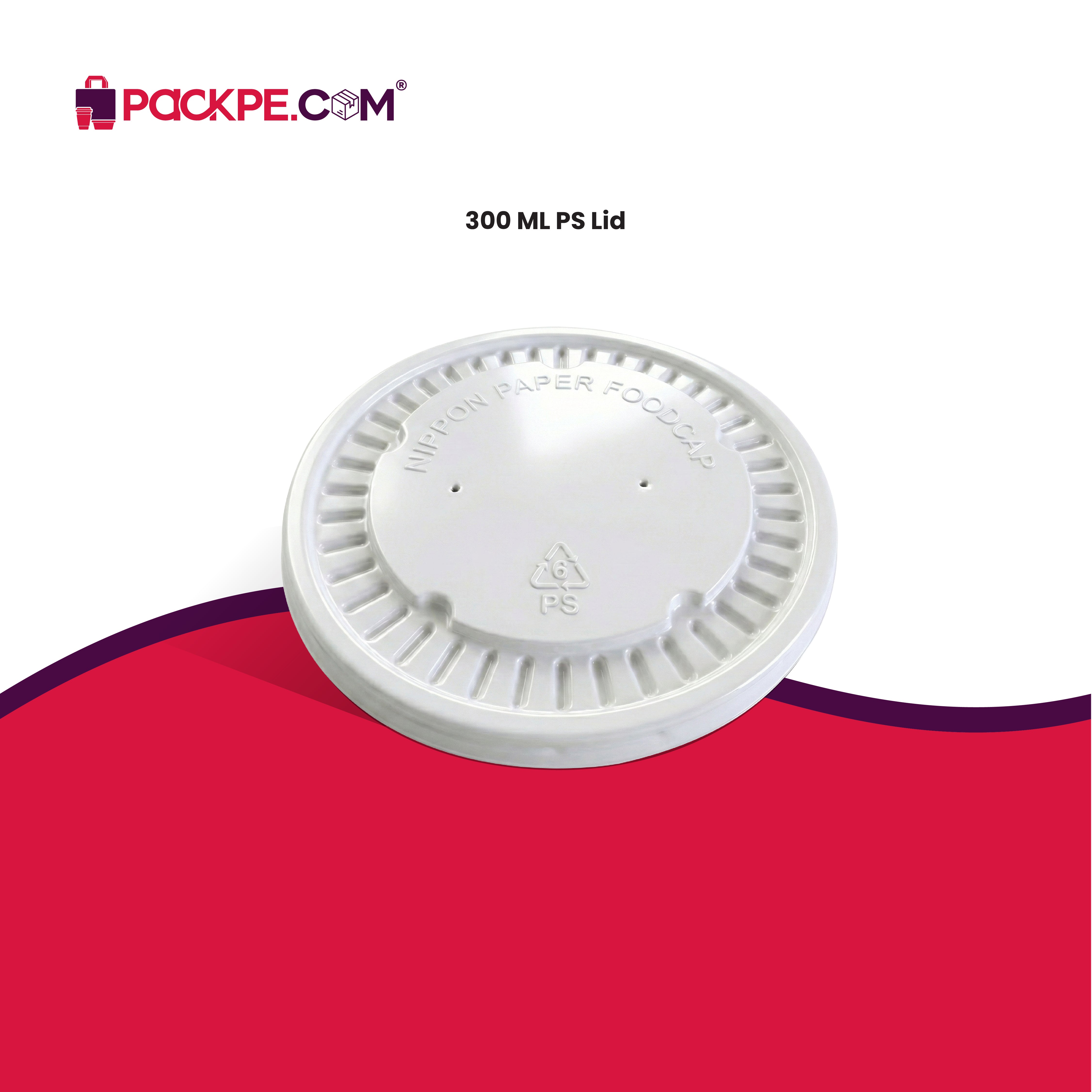 Nippon PS Lid 300 ml – Pack of 2000 - Packpe.Com