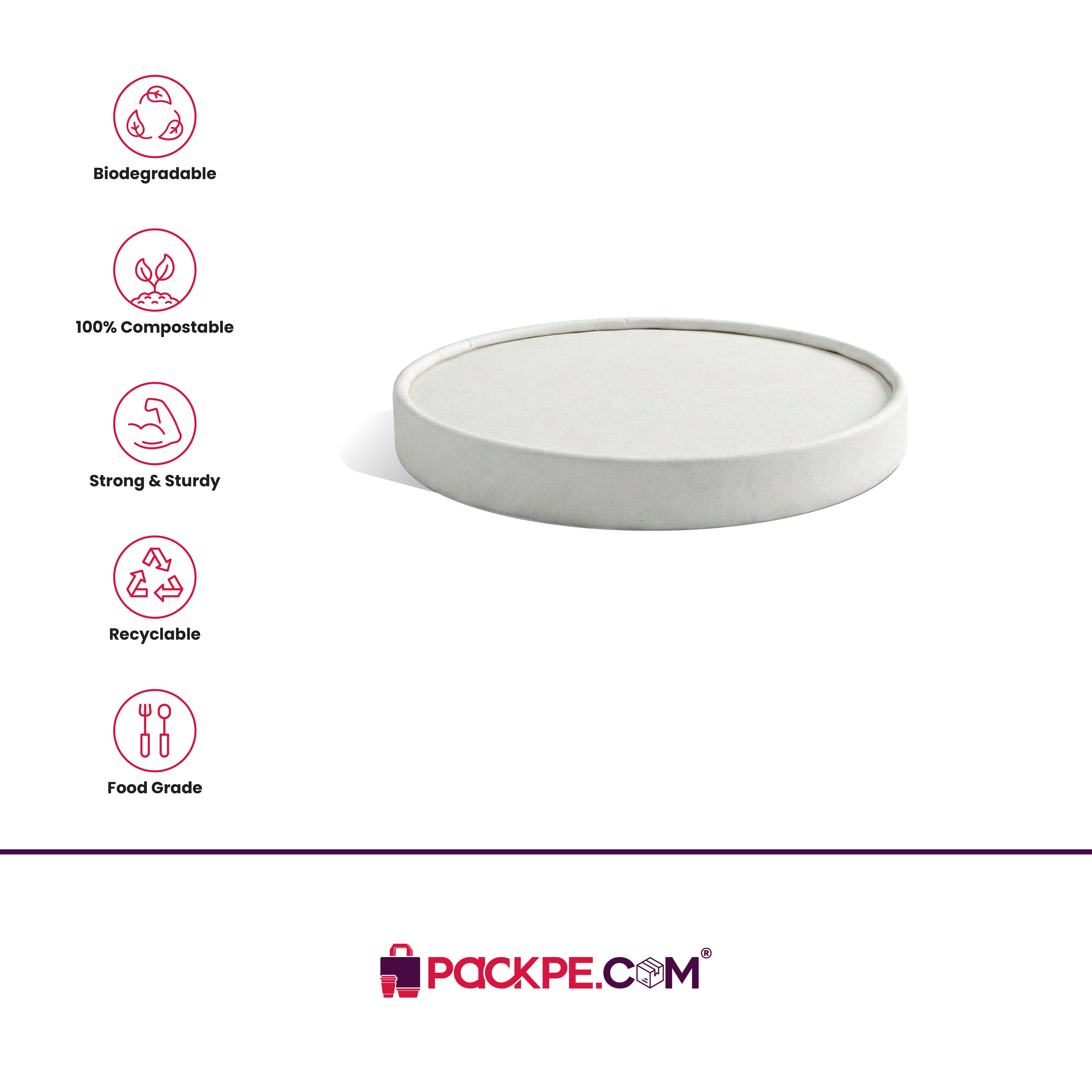 Nippon Paper Lid 100 ml – Pack of 1200 - Packpe.Com