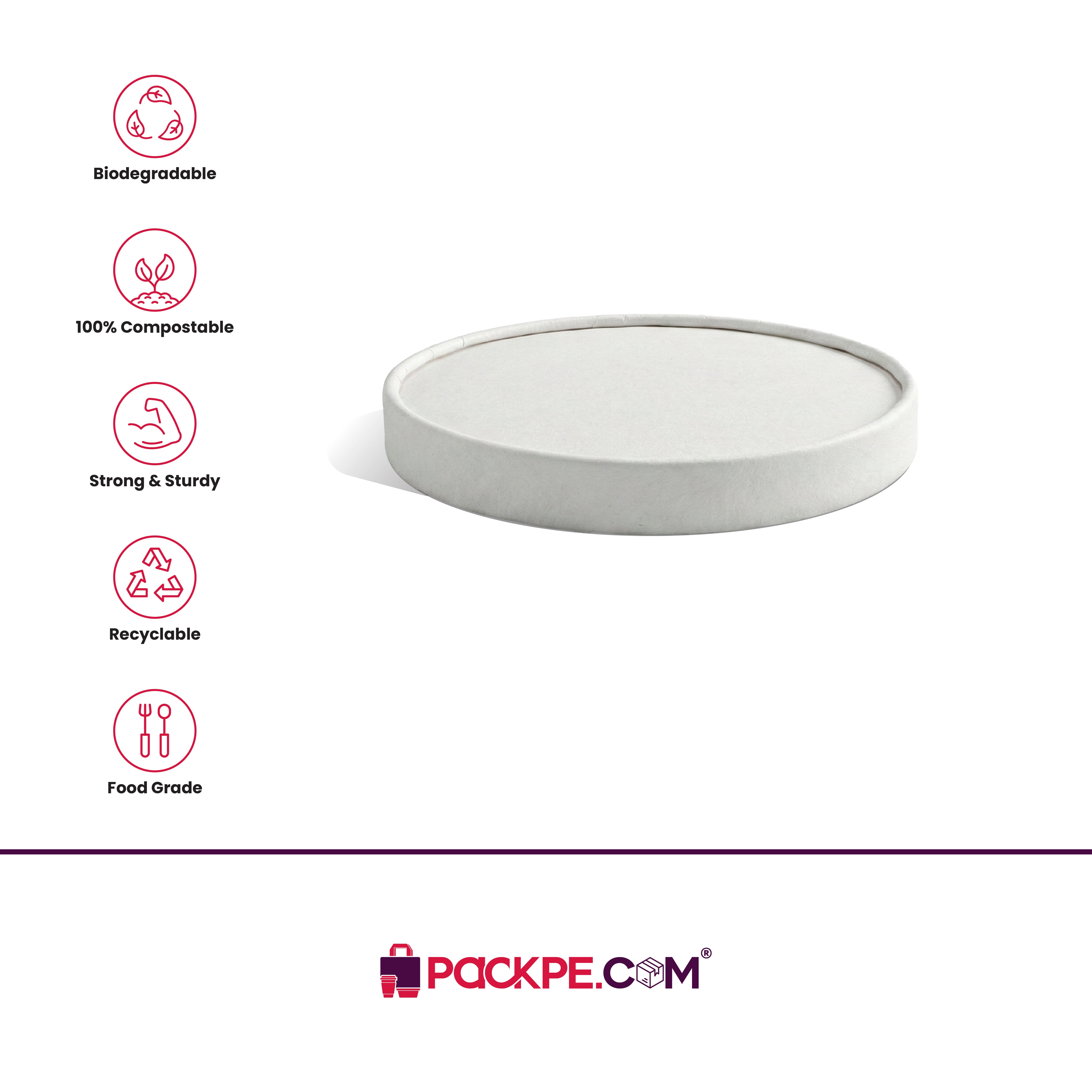 Nippon Paper Lid 150 ml – Pack of 1200 - Packpe.Com