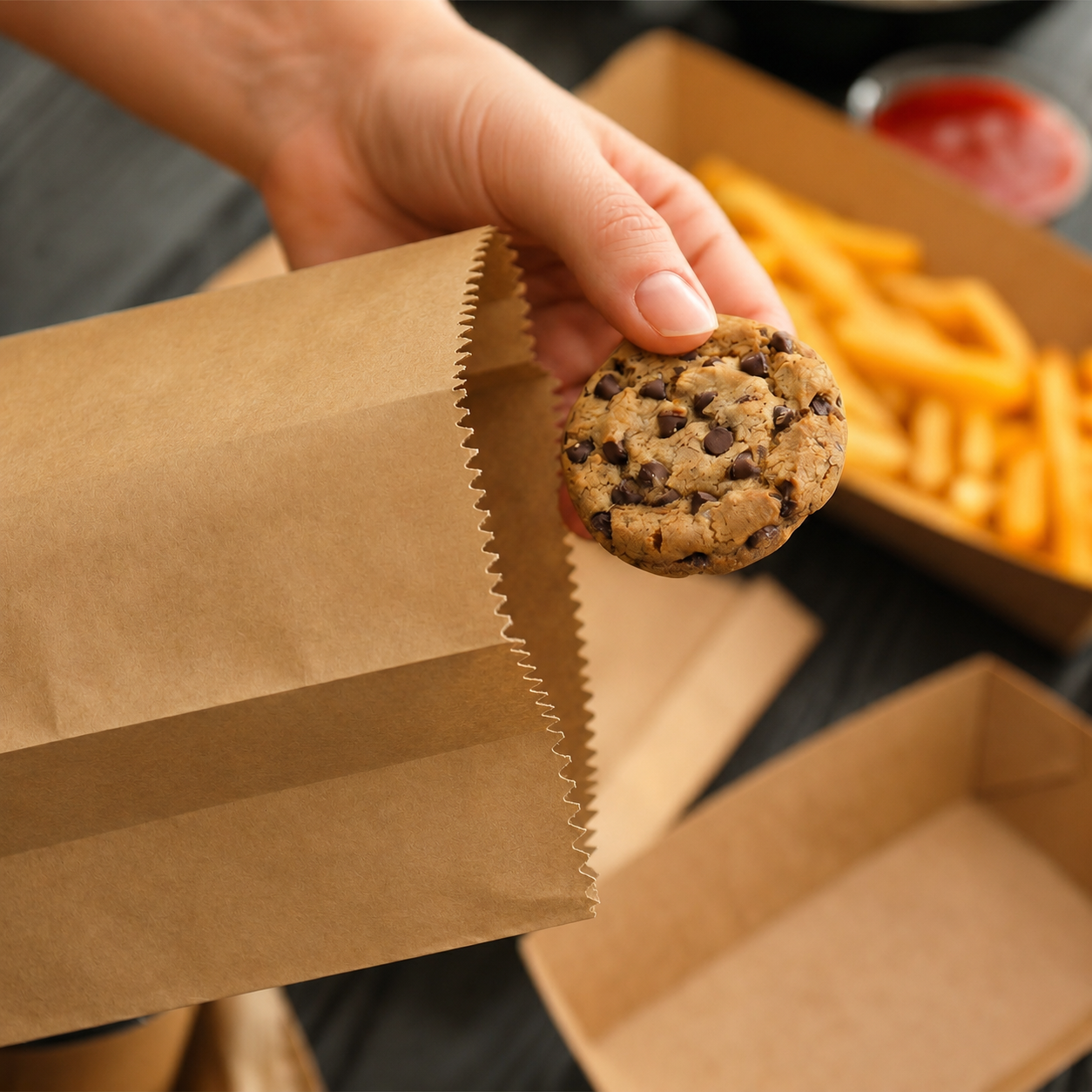 Brown Square Bottom Bag 6 Brown 15x10x28 cm | Pack of 500 | Durable, Food-Grade | Ideal for Retail, Gifting & Food Packaging