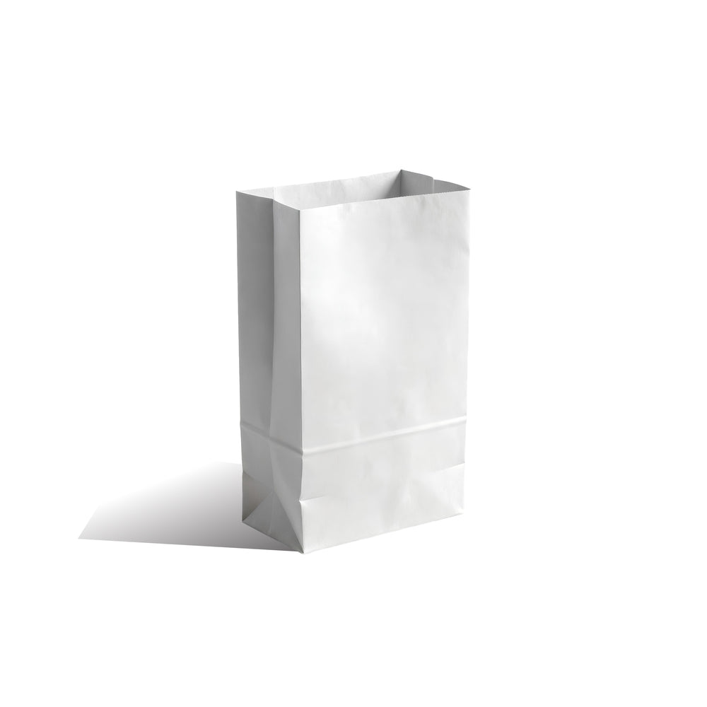 White Square Bottom Bag 6 White 15x10x28 cm, Pack of 1000