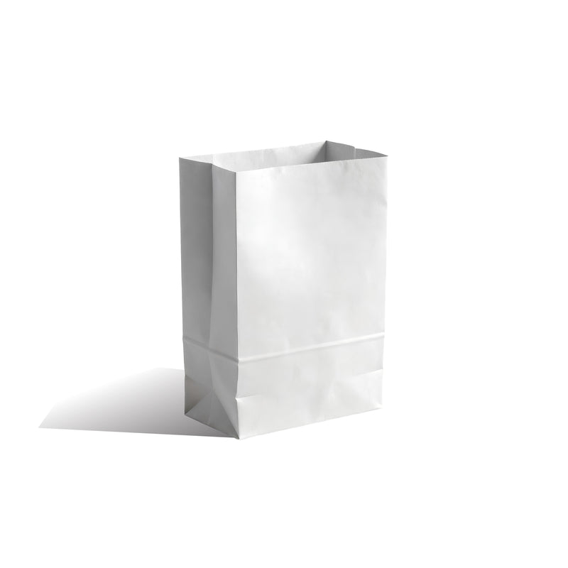White Square Bottom Bag C White 21x12x31 cm
