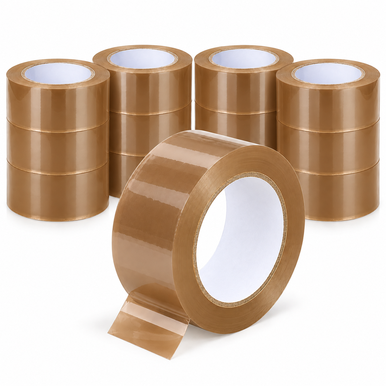 Brown BOPP tape strong adhesion detail