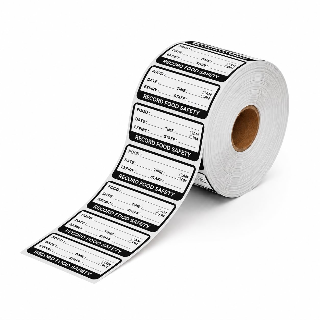 White self-adhesive date label roll 2.5 x 5 cm – roll