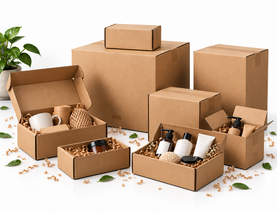 Corrugated and shipping boxes