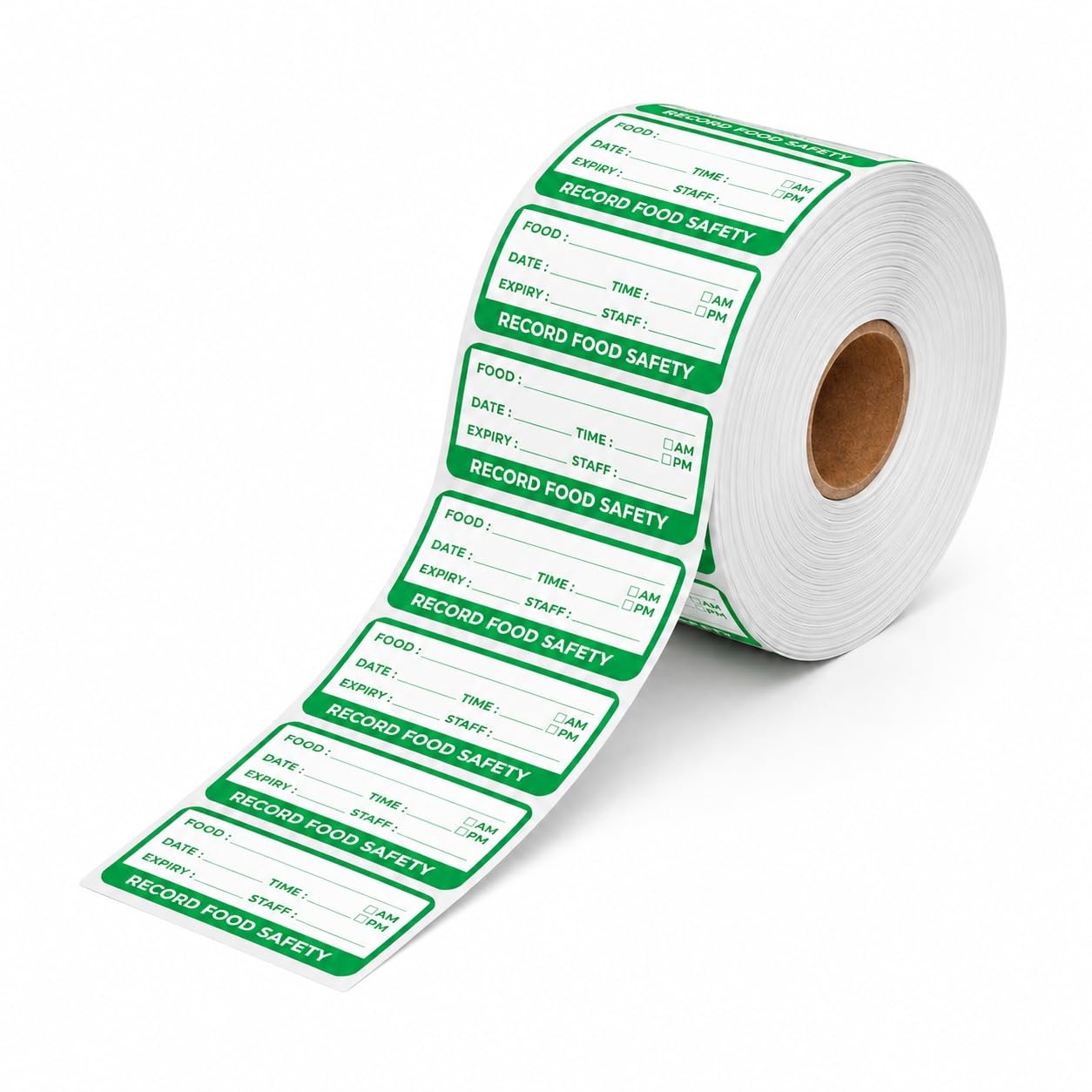 Green self-adhesive date label roll 2.5 x 5 cm – roll