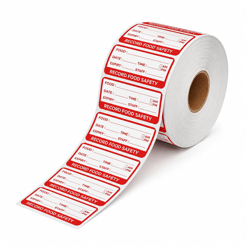 Self-Adhesive Label Roll Red