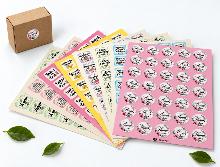Pre-printed stickers