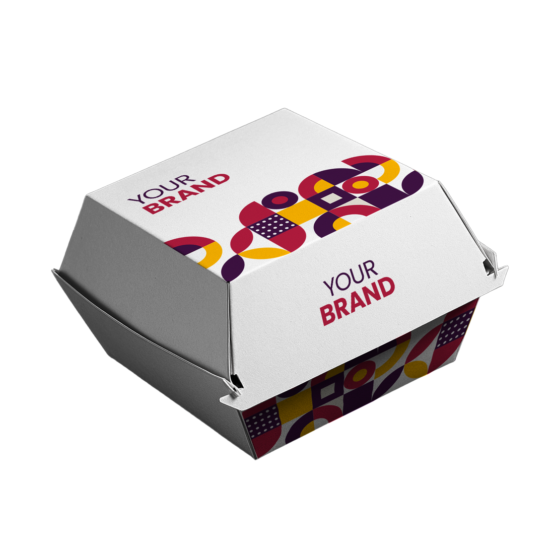 Custom printed burger box