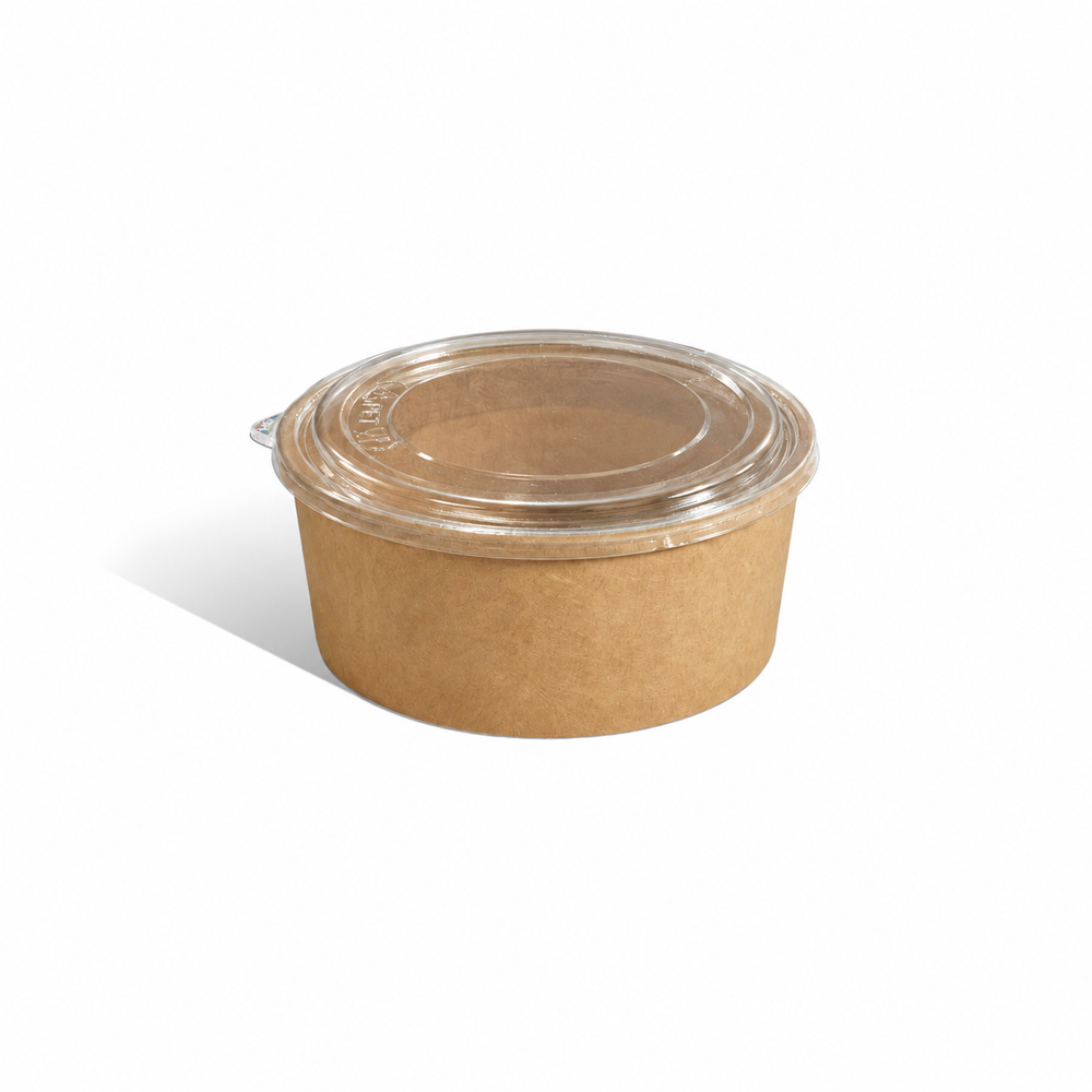 Brown Kraft Salad Container 750 ml with Lid - Packpe (1 of 3)