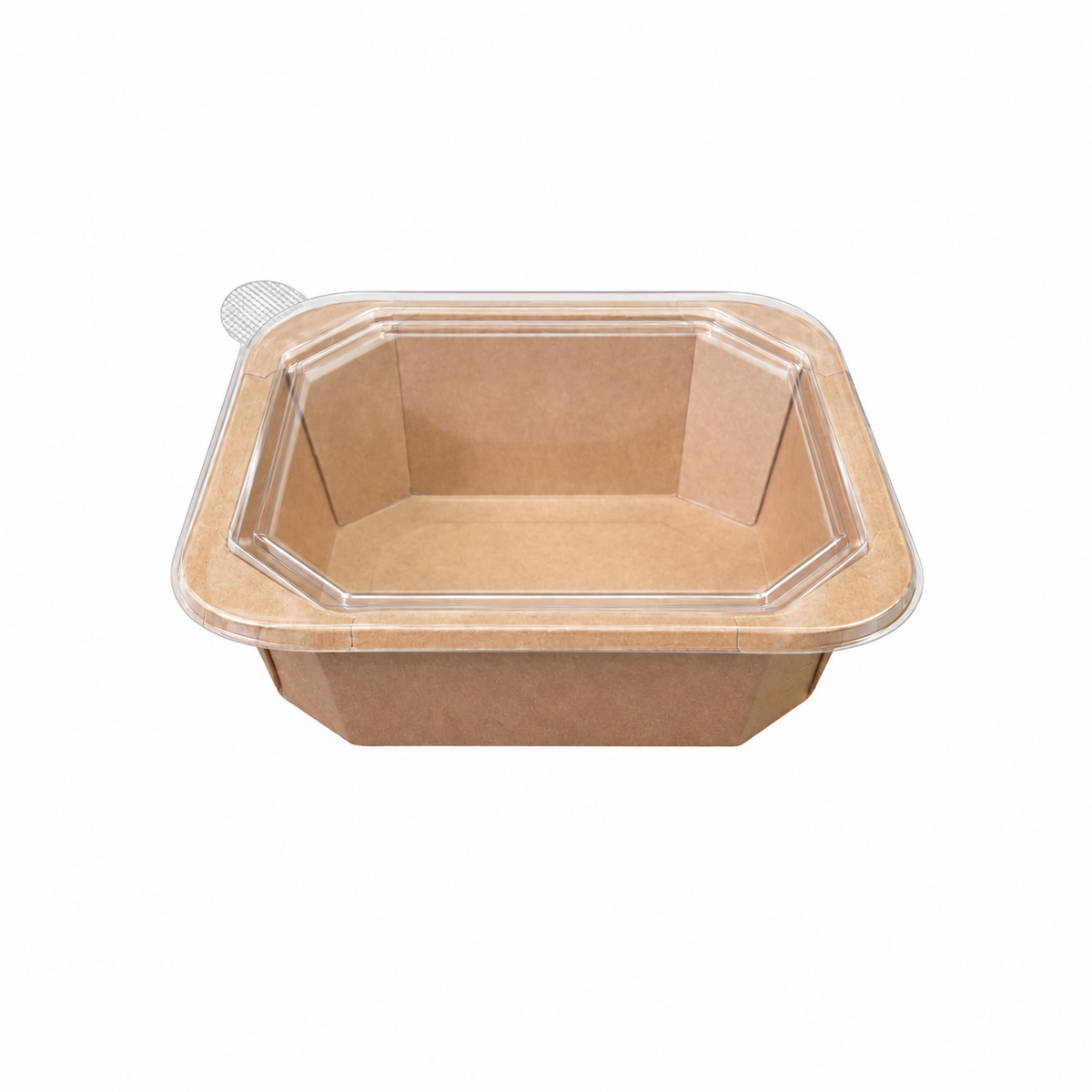 Kraft Square Container 1000 ml with Lid - Packpe (1 of 3)