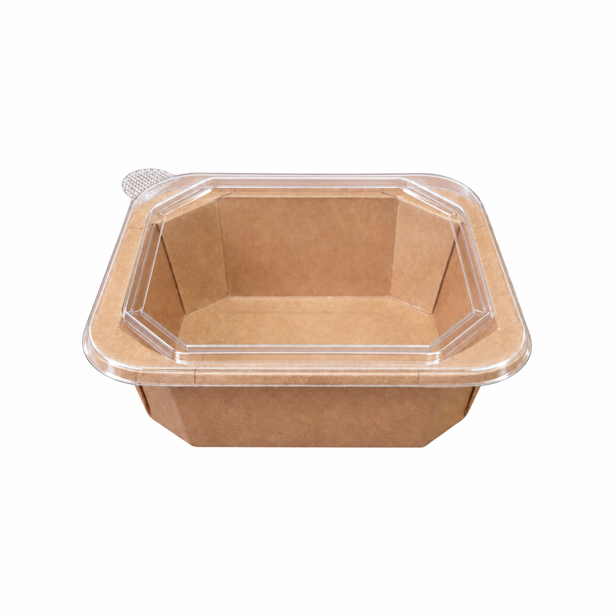 Kraft Square Container 1250 ml with Lid - Packpe (1 of 3)
