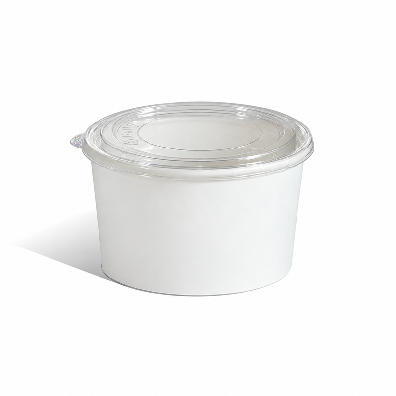 White Salad Container 1000 ml with Lid