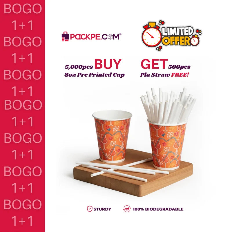 Pre Printed Cup 240 ml – Leakproof & Heat-Resistant