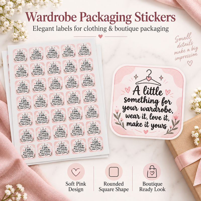 Boutique Packaging Stickers
